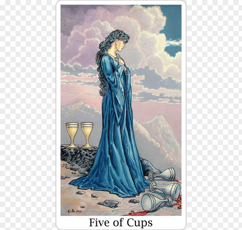Unique Classy Touch. Five Of Cups Suit Tarot Two Swords PNG