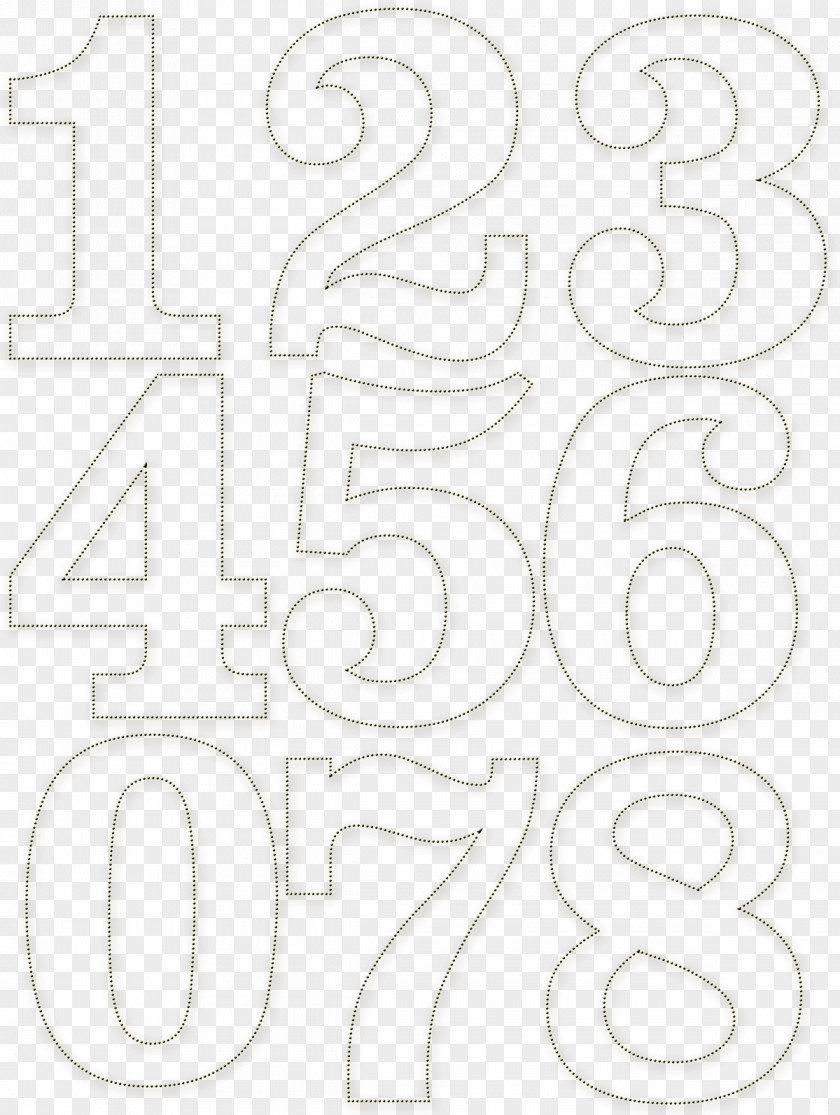 A List Of Numbers Paper Number Line Art White PNG