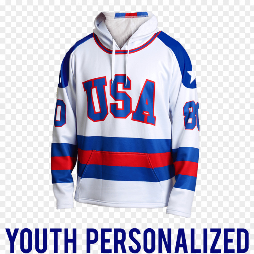 Miracle On Ice Hoodie United States National Men's Hockey Team At The Olympic Games Sports Fan Jersey PNG