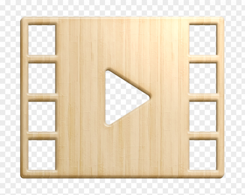 Rectangle Wood Essential Compilation Icon Video Player Movie PNG