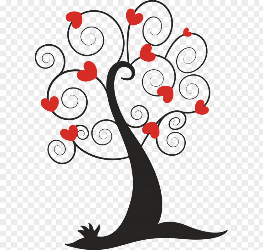 Silhouette Drawing Tree PNG