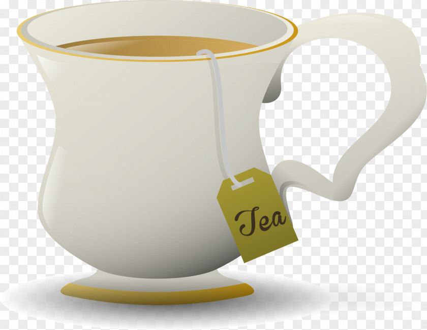 White Coffee Cup Teacup Jug PNG