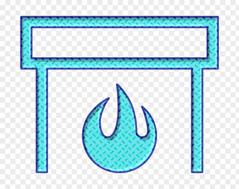 Electric Blue Symbol Cozy Icon Fire Fireplace PNG