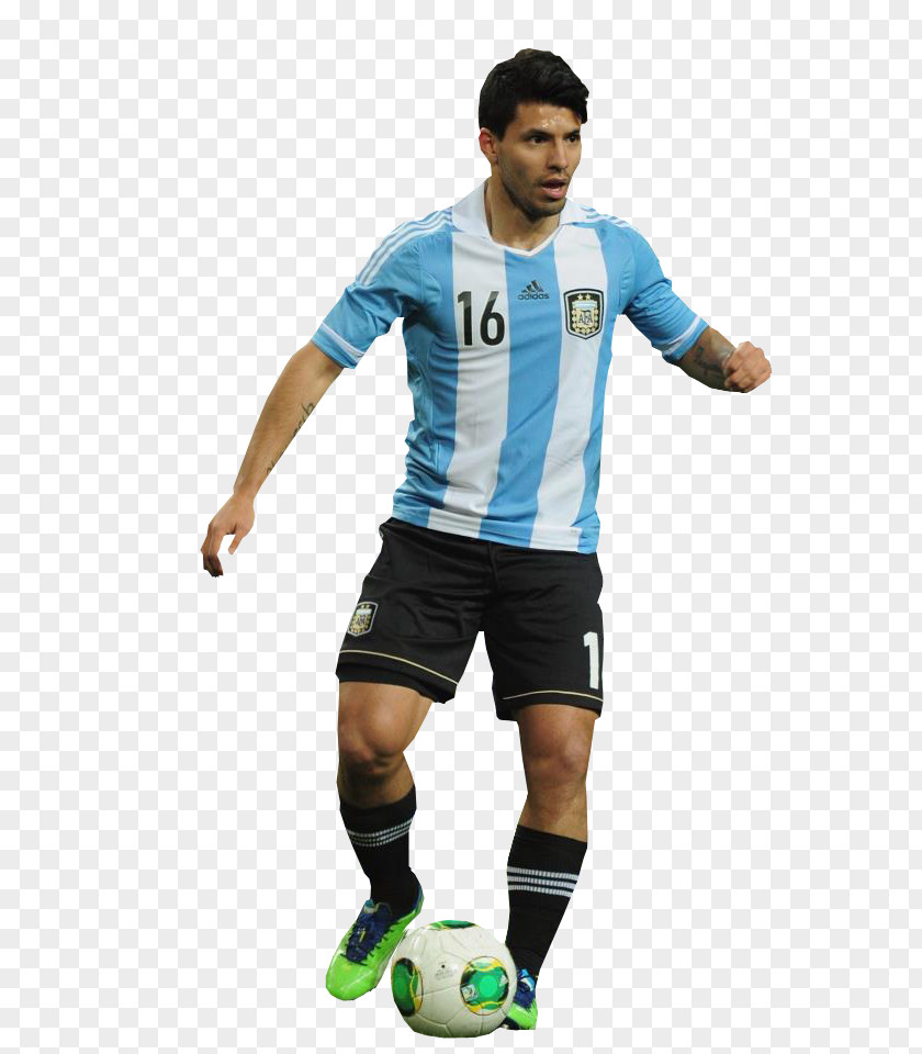 Football Argentina National Team Sergio Agüero Player Jersey PNG