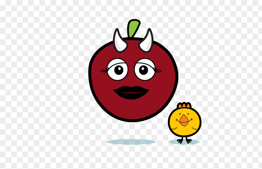 Smiley Fruit Face Clip Art PNG