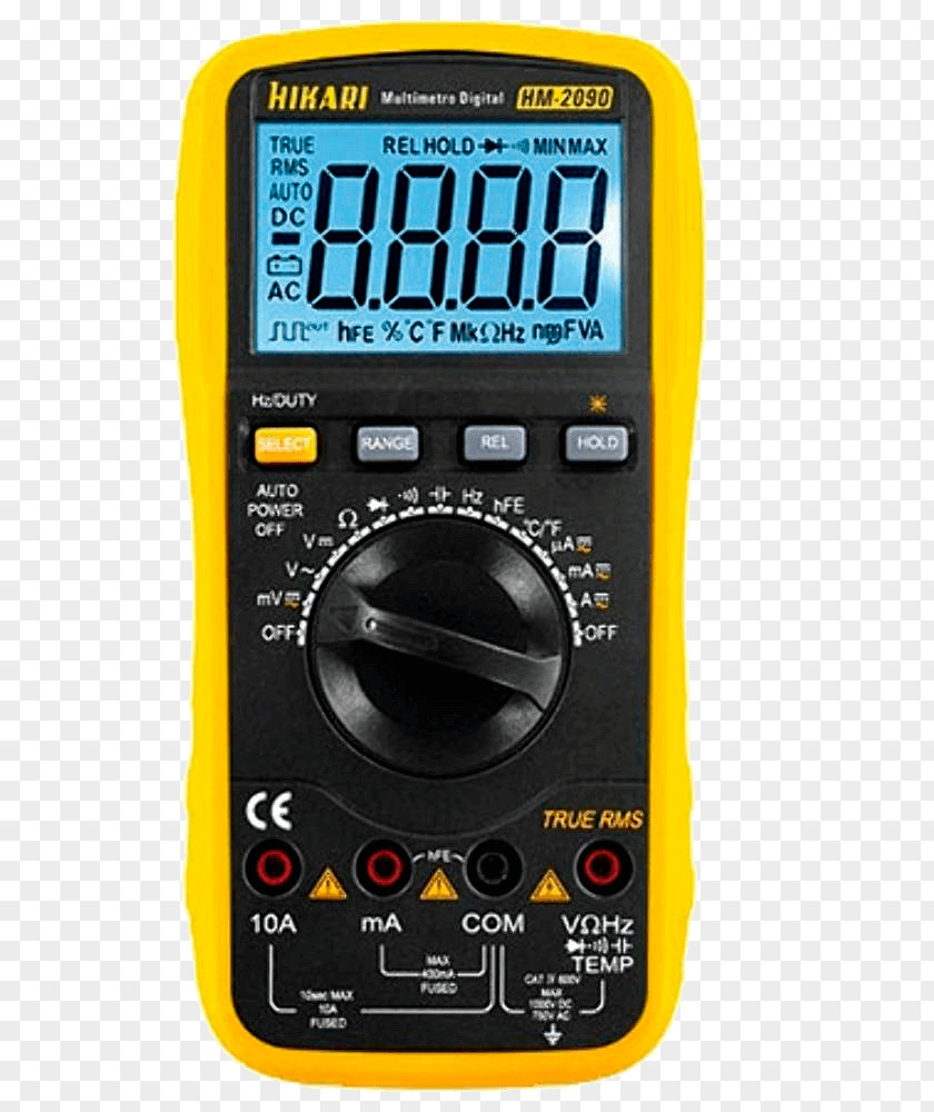 Hm Multimeter True RMS Converter Measurement Category Electronics Liquid-crystal Display PNG