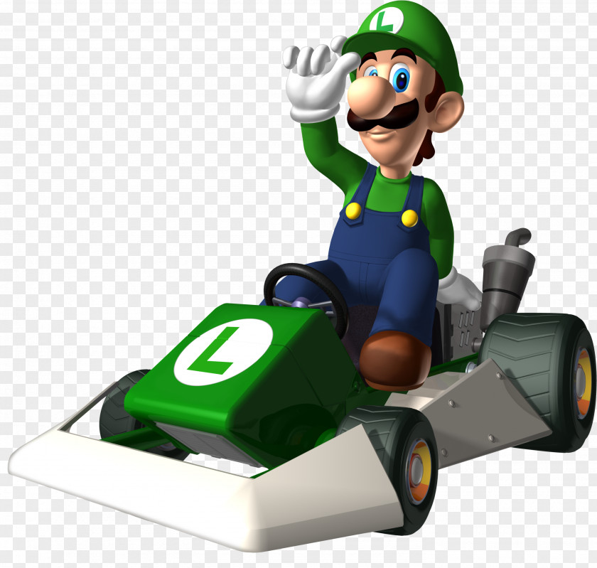 Mario Kart DS 7 Bros. Kart: Double Dash Luigi PNG