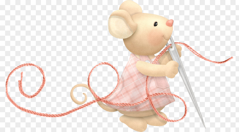 Mouse Knitting Sewing Animation Crochet Clip Art PNG