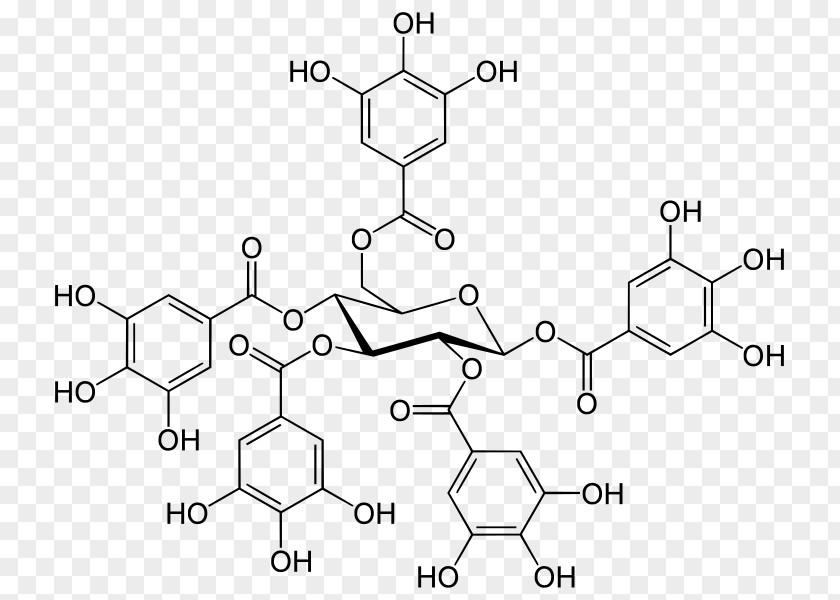 Punica Granatum 1,2,3,4,6-Pentagalloyl Glucose Gallotannin Pentagaloil Glukoza Ellagitannin PNG