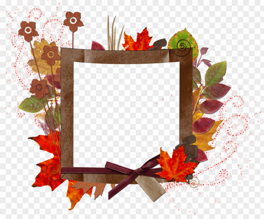 Autumn Leaf Color Picture Frames Clip Art PNG