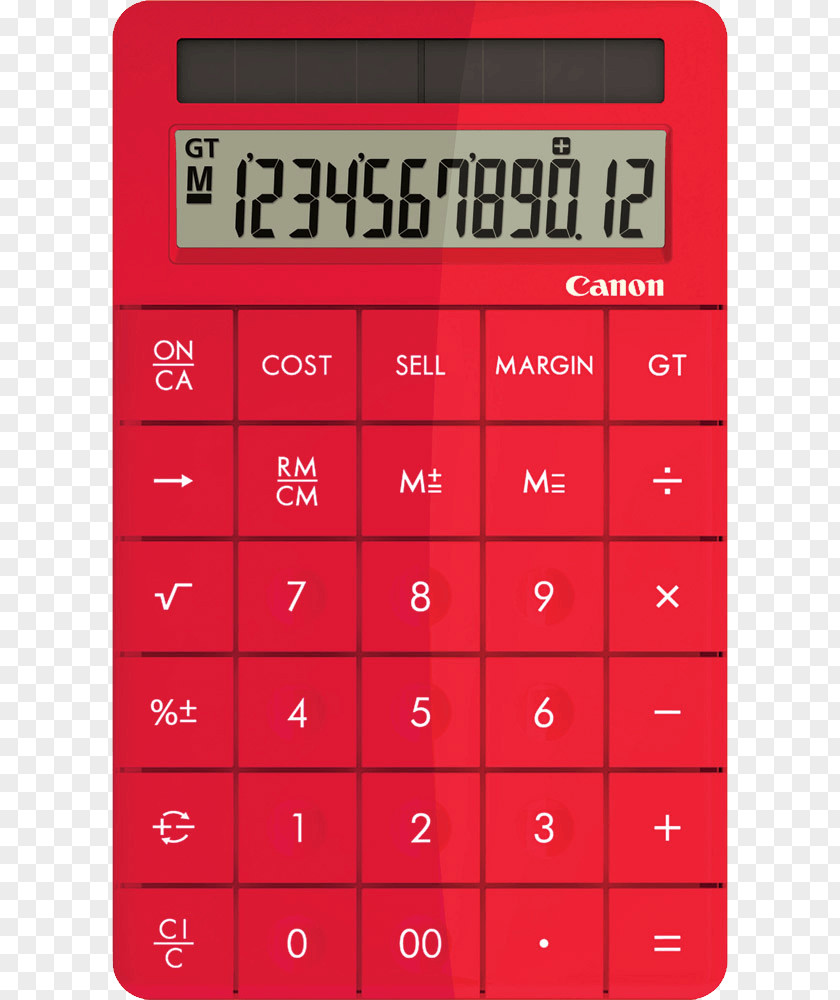 Red Calculator Image Icon PNG
