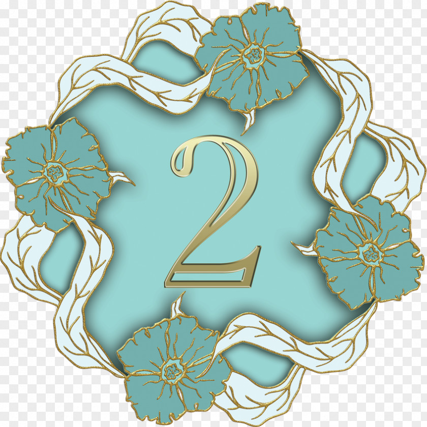 Vines Winding Number Numerical Digit Paper PNG