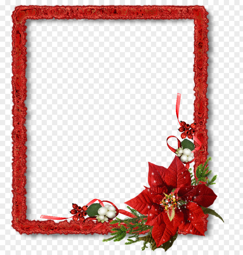 25 Picture Frames Christmas Scrapbooking PNG
