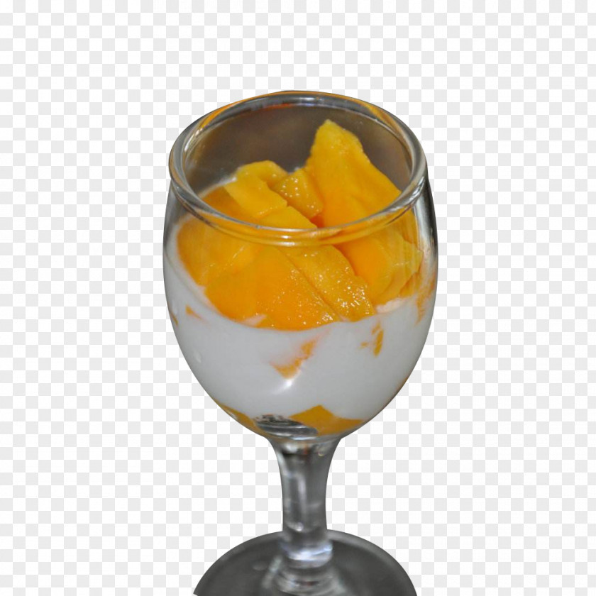 A Cup Of Mango Fried Yogurt Wine Drink PNG