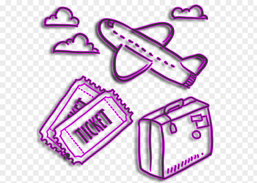 Airplane Air Travel Drawing Flight PNG