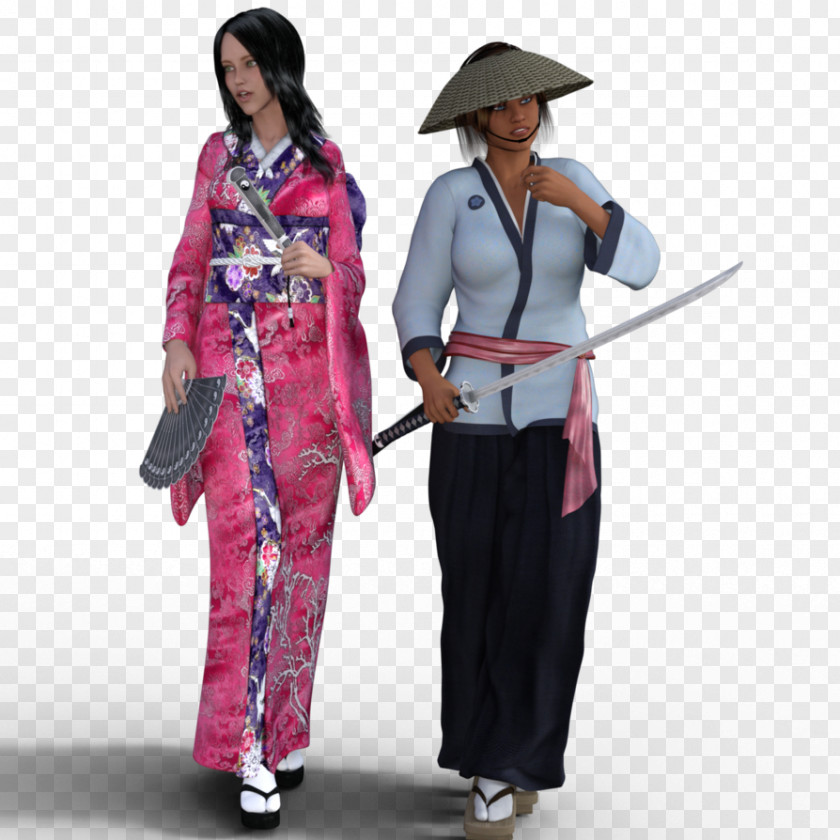 City Samurai Warrior Hero 3d Costume Pink M RTV Outerwear PNG