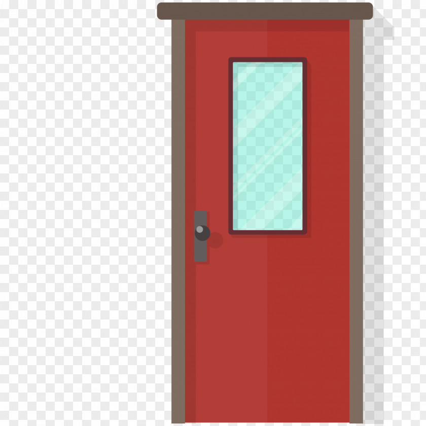 Flat Doors Red Design Designer PNG