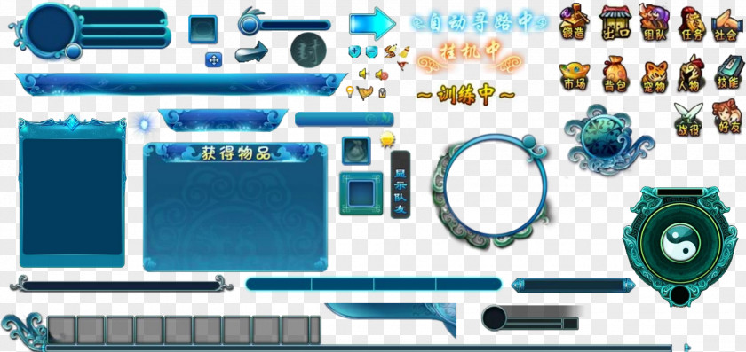 素材中国 Sccnn.com 7 Game Electronics Engineering Multimedia Line PNG