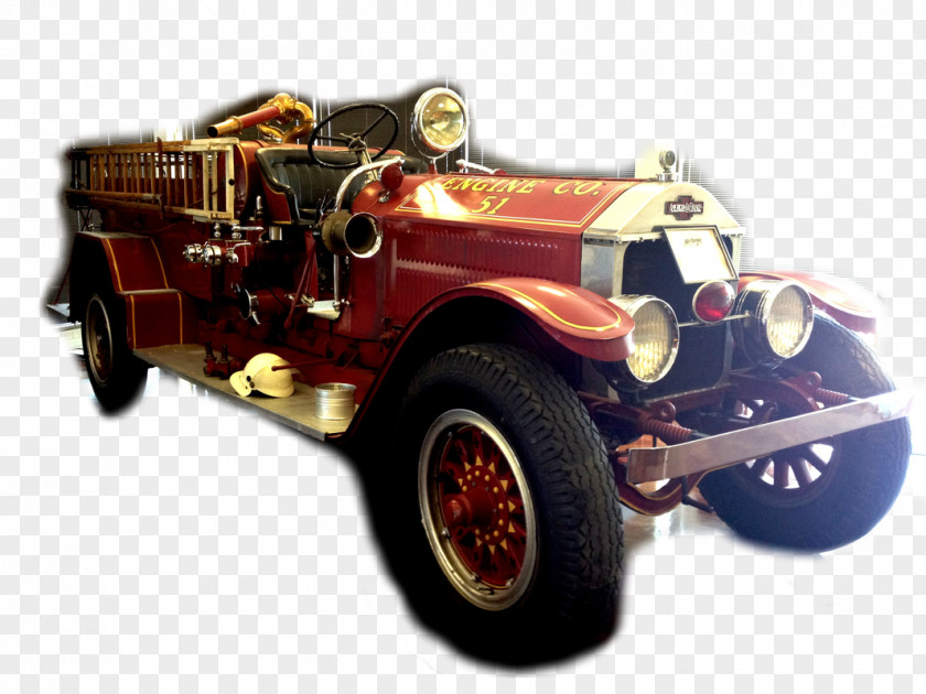 Car Antique Fire Engine Motor Vehicle Model PNG
