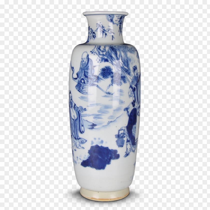 Celadon Vase Blue And White Pottery Famille Rose Kangxi Transitional Porcelain Ceramic PNG
