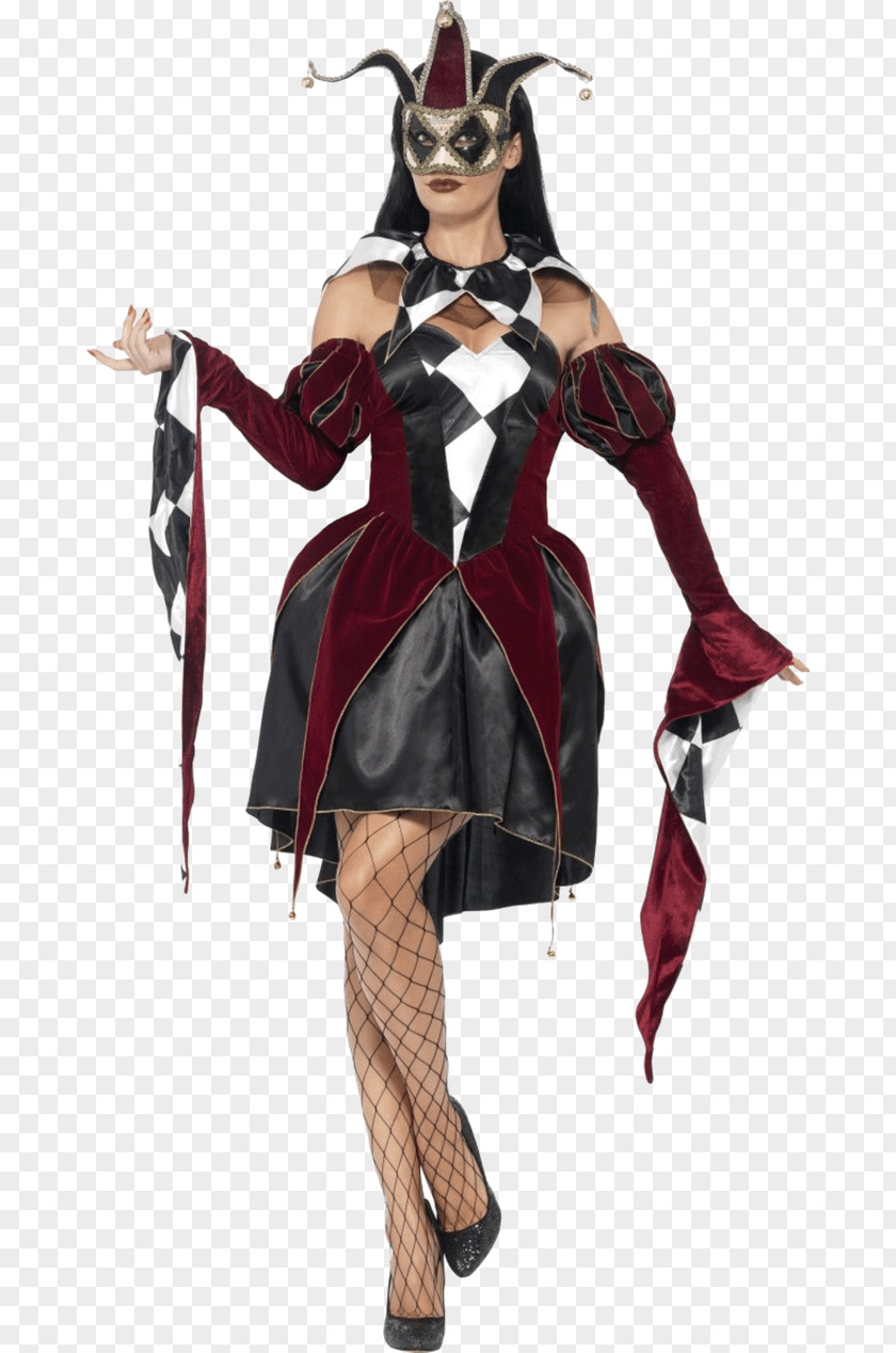 Dress Harlequin Costume Party Halloween PNG