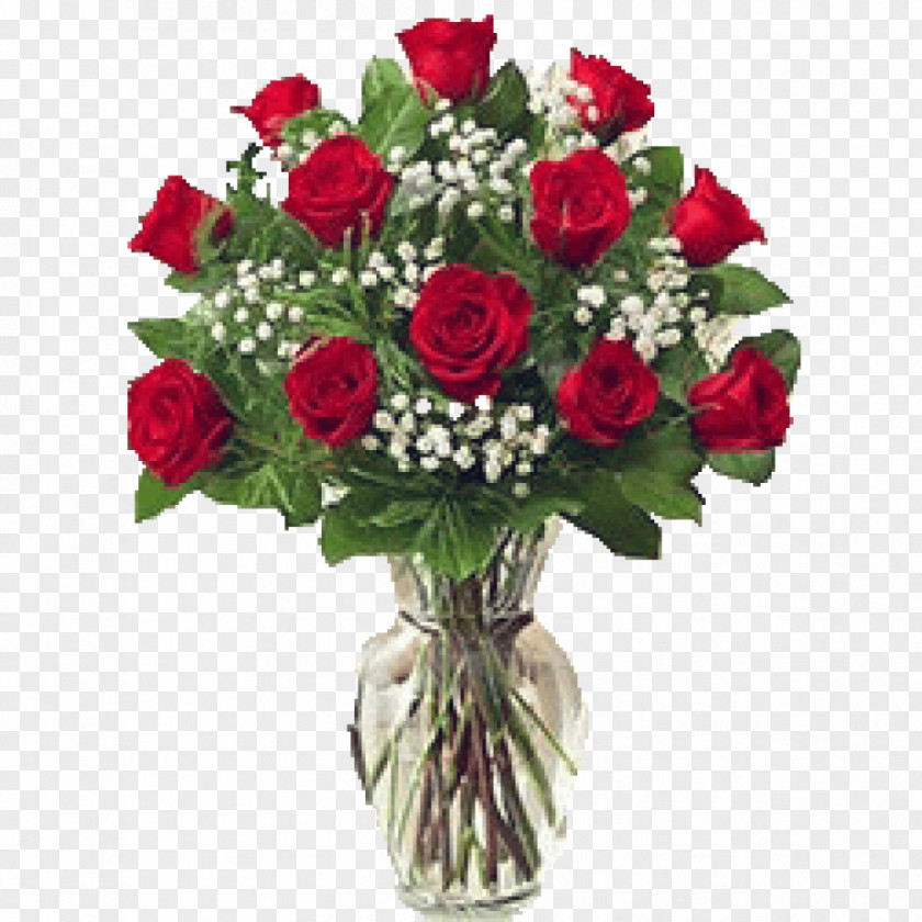 Rose Flower Bouquet Vase Delivery PNG