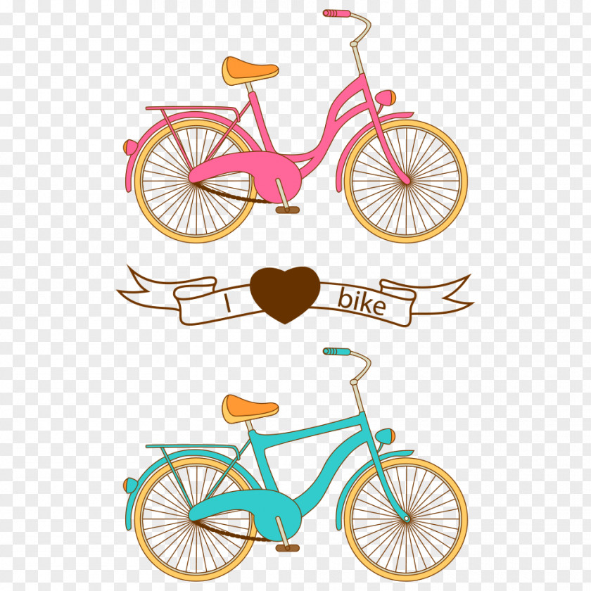 Vector Bike Lovers Bicycle Cartoon Cycling PNG