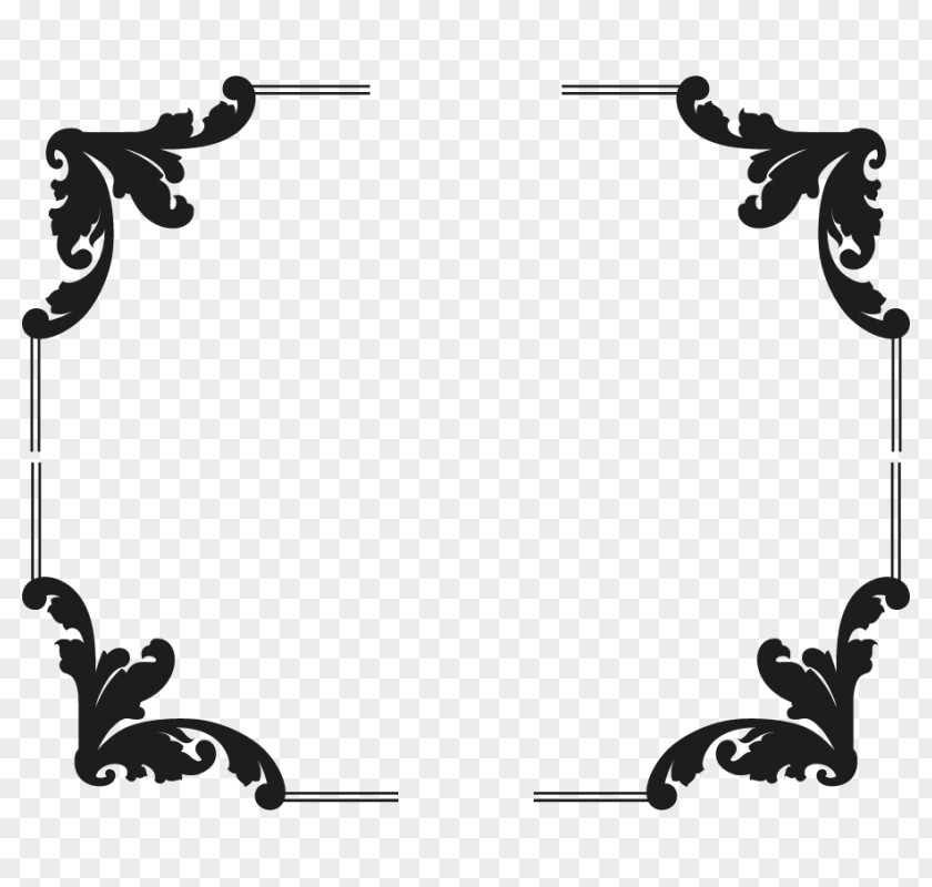 Baroque Picture Frames Photography Sticker Text PNG