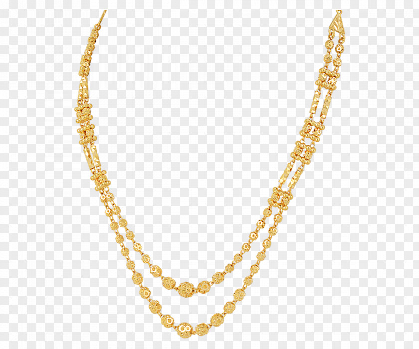 Gold Chain Necklace Jewellery Charms & Pendants Bead PNG