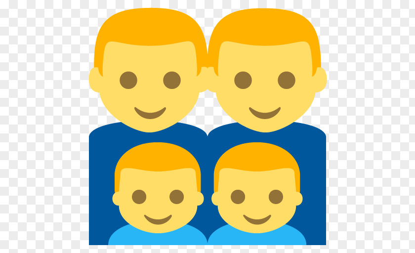 Smiley Emoji Family Infant Child PNG