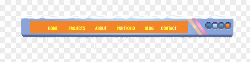 The Title Bar Vector Material Winter Snow Brand Font PNG