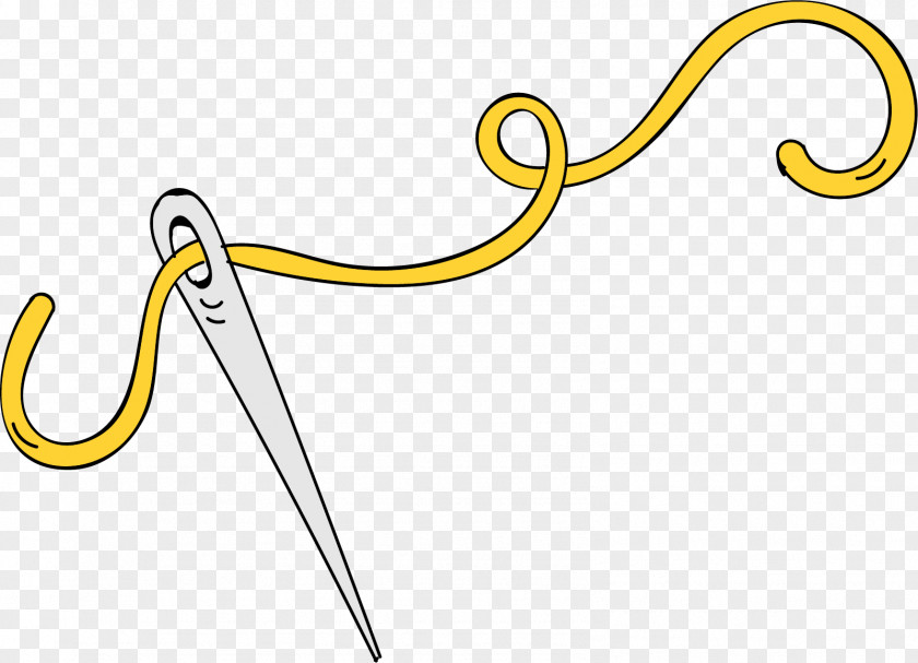 Cartoon Hand-painted Embroidery Needle Sewing Clip Art PNG