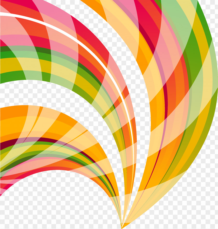 Colorful Stripes Differential Geometry Of Curves Symbol PNG