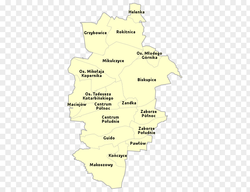 Zabrze City District Text Wikimedia Commons Map PNG