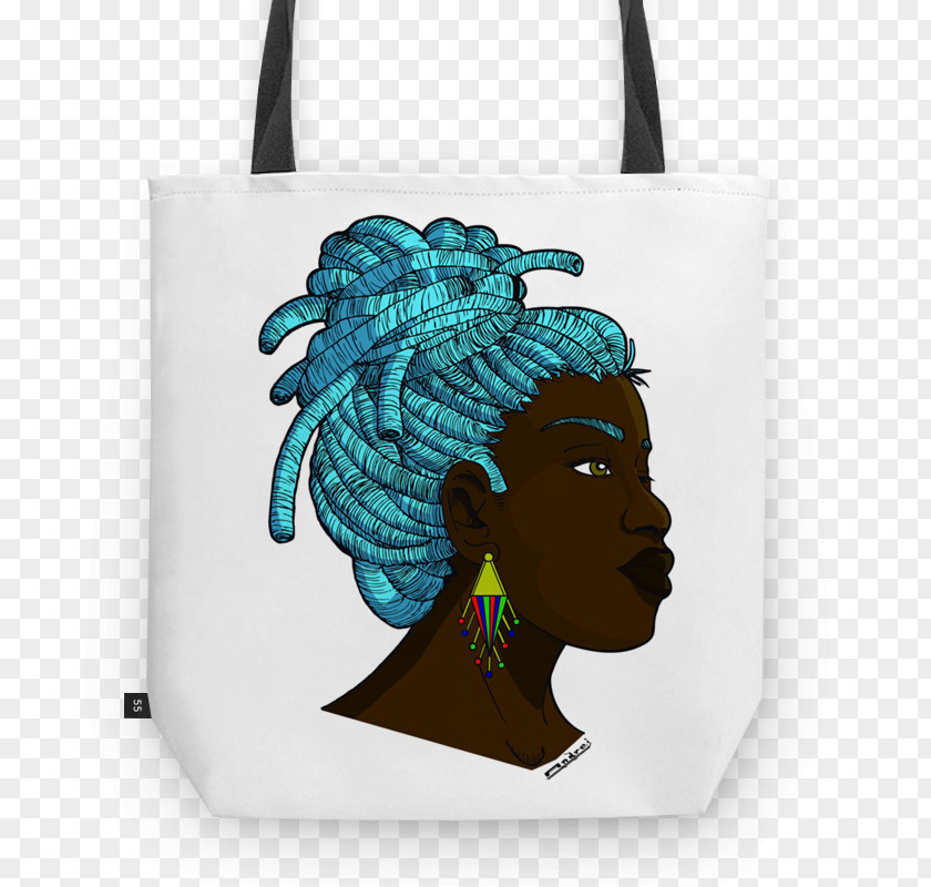 Cactus Tote Bag Turquoise PNG
