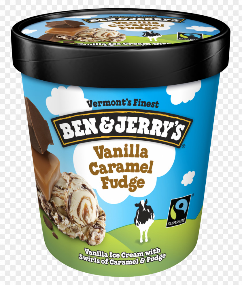 Caramel Fudge Chocolate Chip Cookie Dough Ice Cream Ben & Jerry's Cherry Garcia Kroger PNG