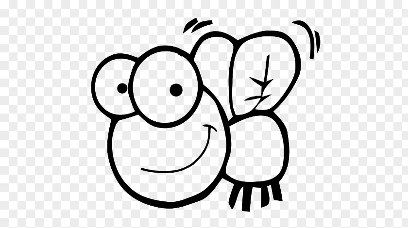 Fly Cartoon Drawing Black And White Clip Art PNG