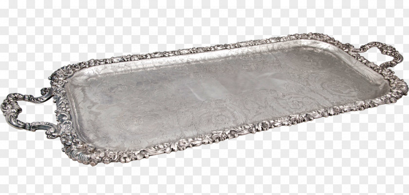 Silver Tray Rectangle PNG