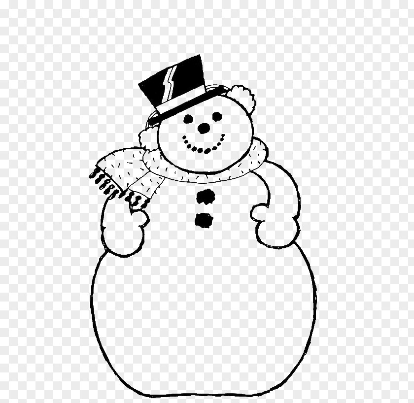 Snowman Coloring Book Image Drawing Christmas Pages PNG