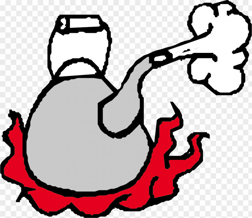 Vector Kettle On Fire Cartoon Clip Art PNG