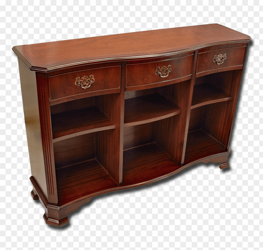 Antique Buffets & Sideboards Chiffonier Drawer Wood Stain Shelf PNG