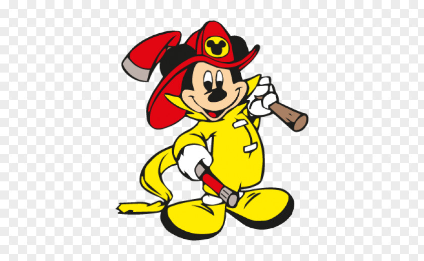 Fireman Mickey Mouse Donald Duck Firefighter Logo PNG
