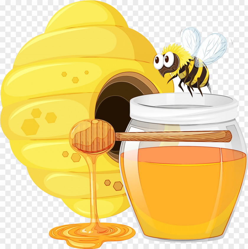 Insect Orange Juice Bee Cartoon PNG