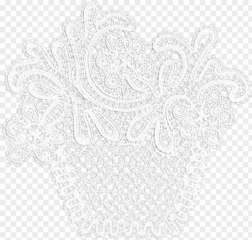 Place Mats Doily White Font PNG