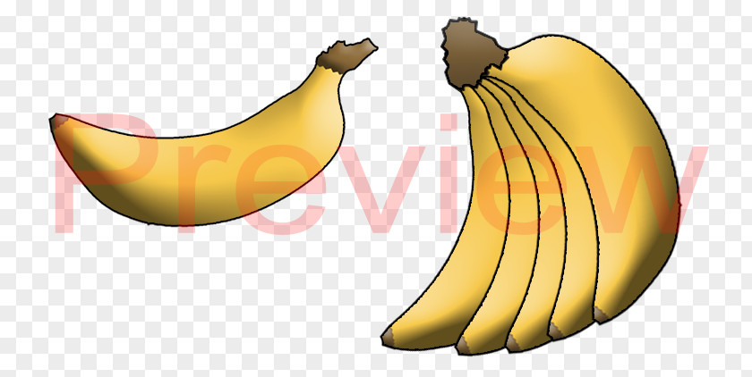 Banana Product Design Clip Art PNG