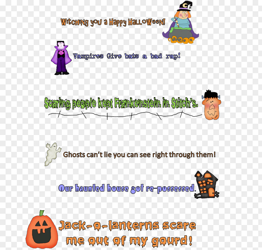 Halloween Child Quotation Saying Clip Art PNG
