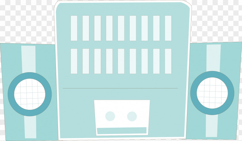Hand-painted Radio Vector Drawing PNG