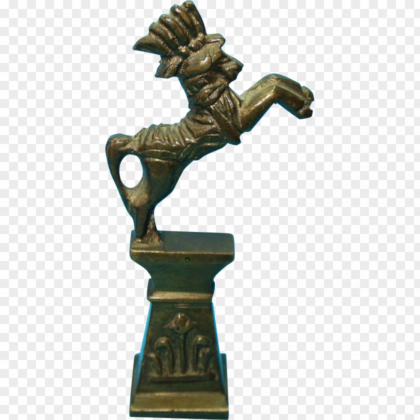 Horse Equestrian Statue Bronze Brass PNG