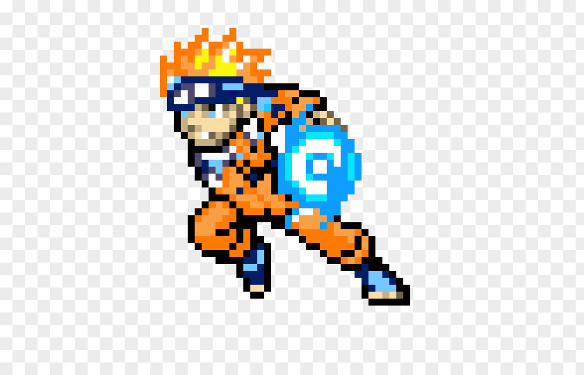 Naruto Pixel Art Uzumaki Image Bead PNG