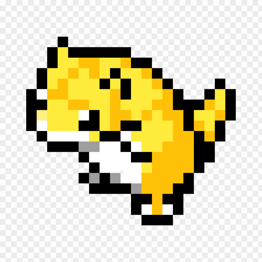 Pikachu 8-bit Pokémon Pixel Art PNG